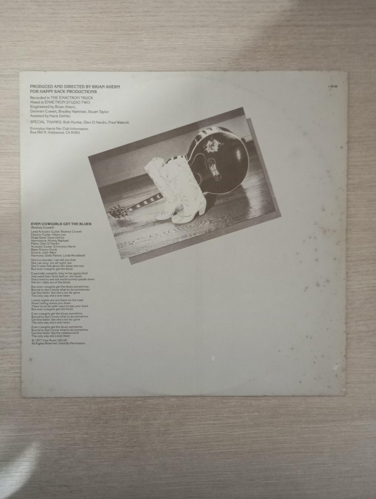 Lp Vinil Emmylou Harris Blue Kentucky Girl Com Encarte