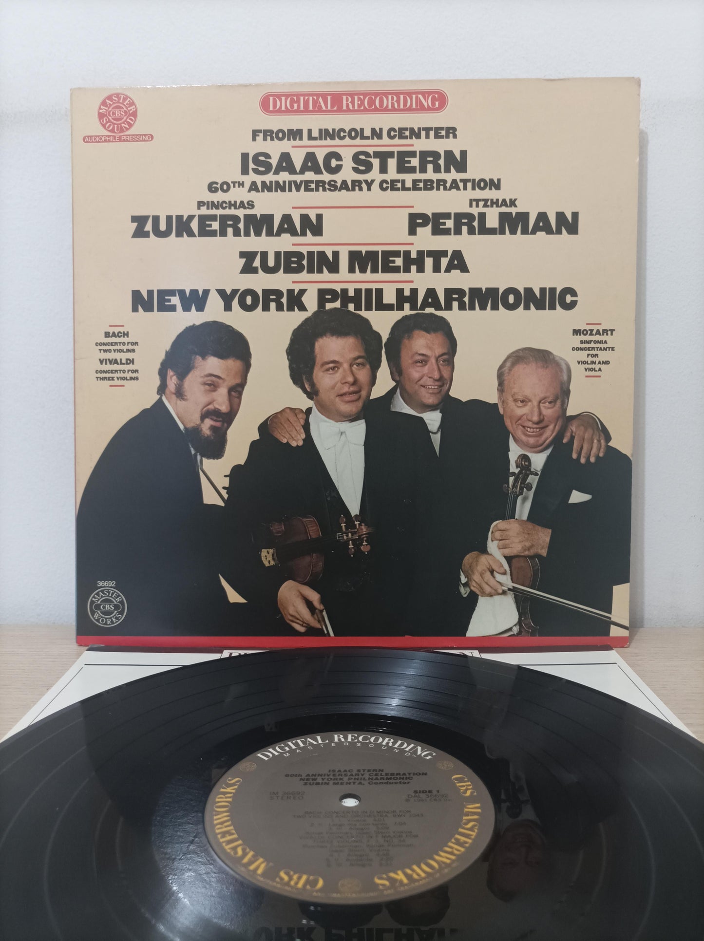 Lp Vinil Isaac Stern 60th Anniversary Com Encarte Importado