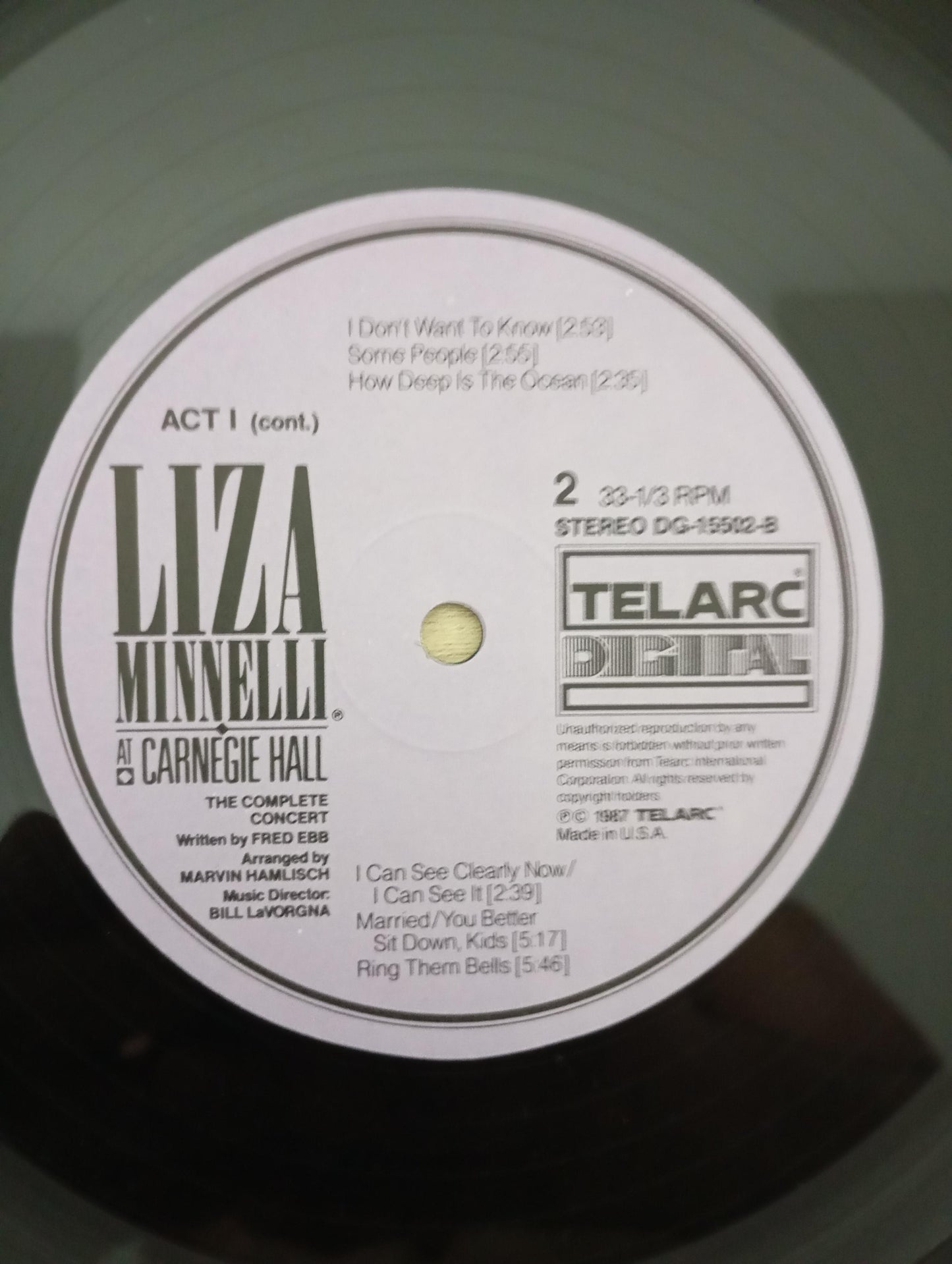 Lp Vinil Liza Minnelli At Carnegie Hall Duplo Importado