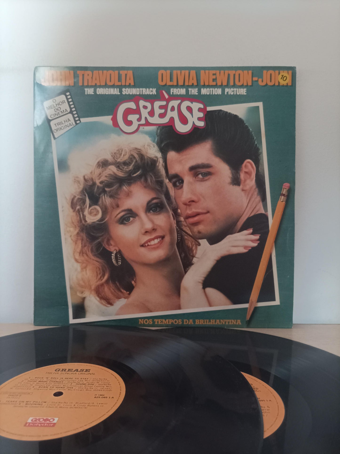 Lp Vinil Nos tempos da brilhantina Grease Duplo com encarte