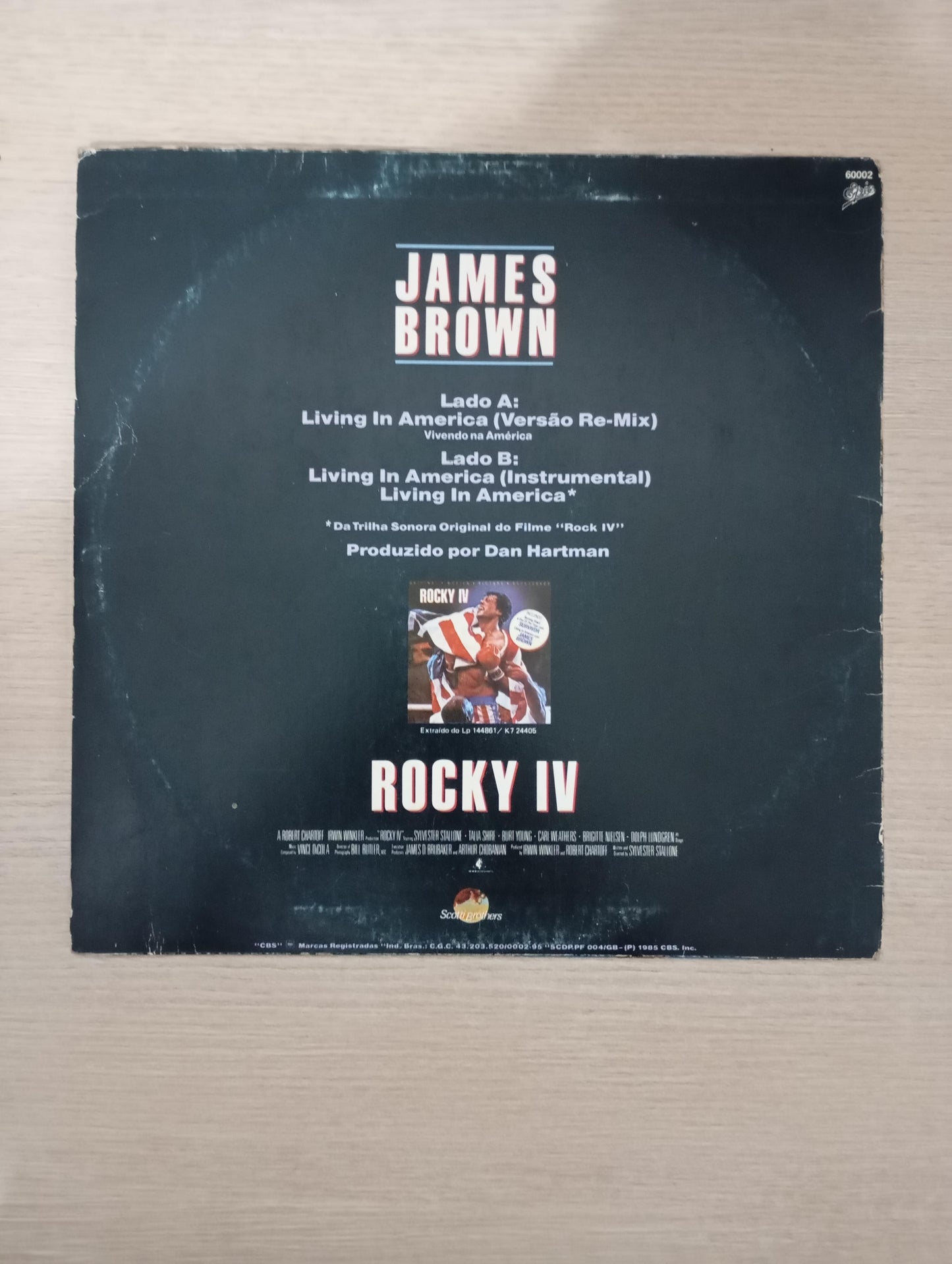 Lp Vinil James Brown Living In America (Versão Re-Mix)