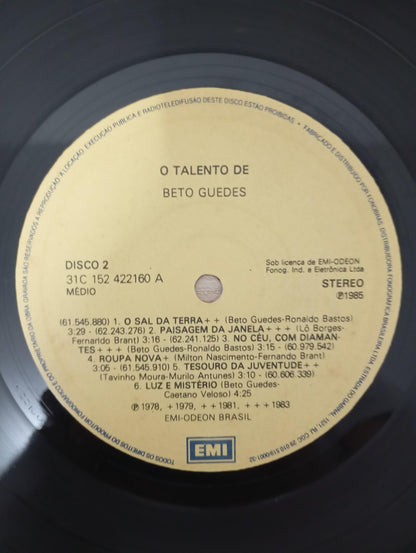 Lp Vinil Beto Guedes O Talento De Beto Guedes Duplo