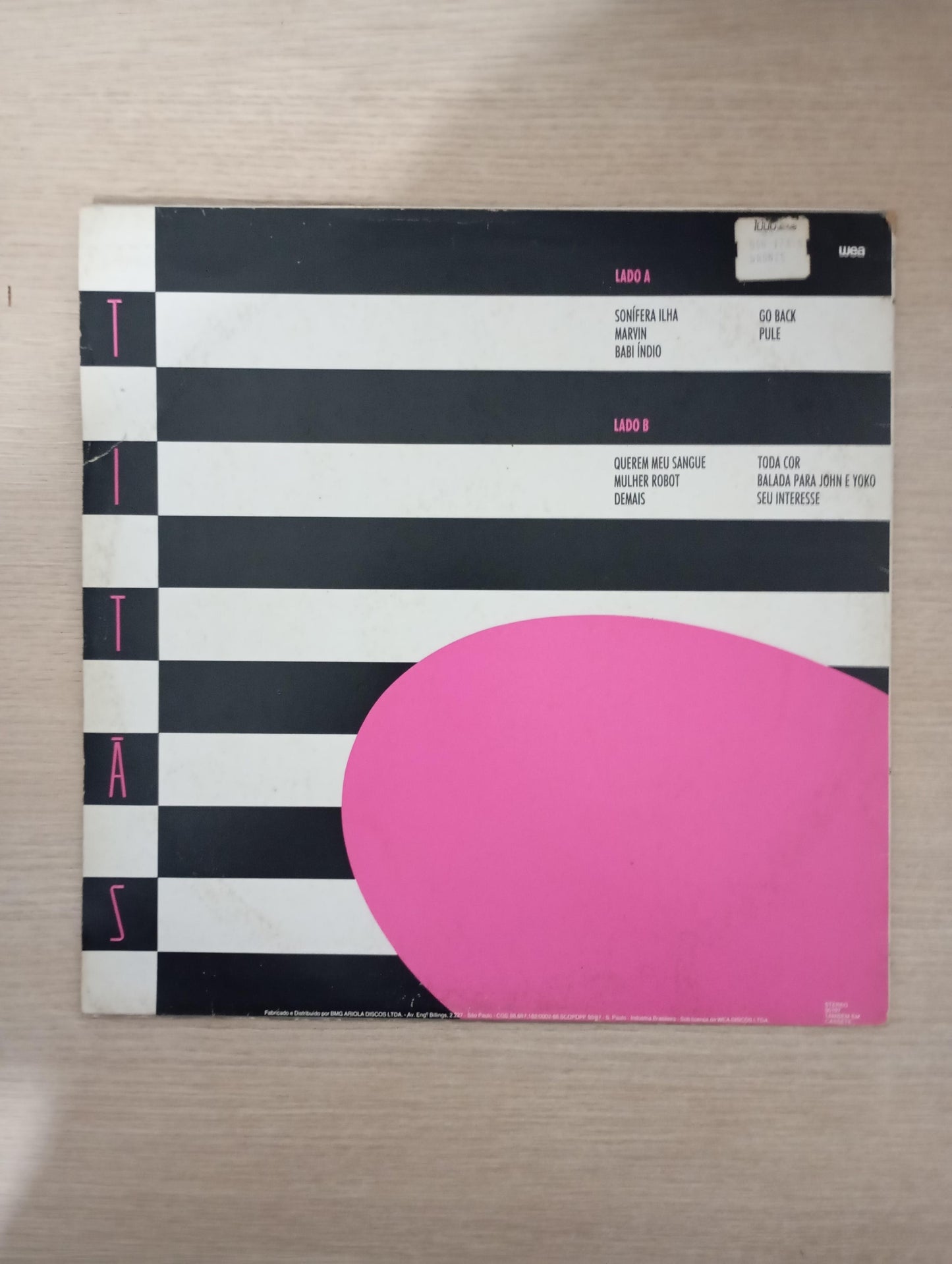 Lp Vinil Titãs 1984