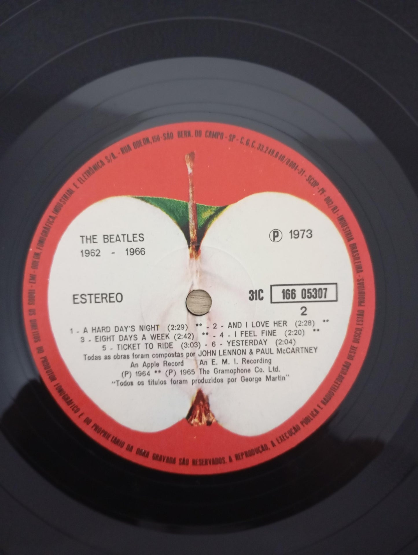 Lp Vinil The Beatles 1962-1966 Duplo Com Encartes