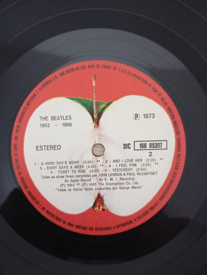 Lp Vinil The Beatles 1962-1966 Duplo Com Encartes