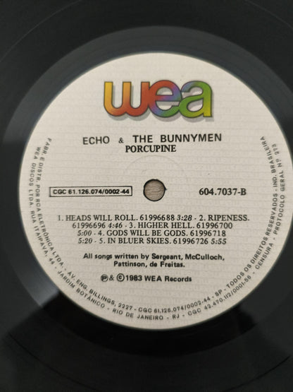 Lp Vinil Echo & The Bunnymen Porcupine