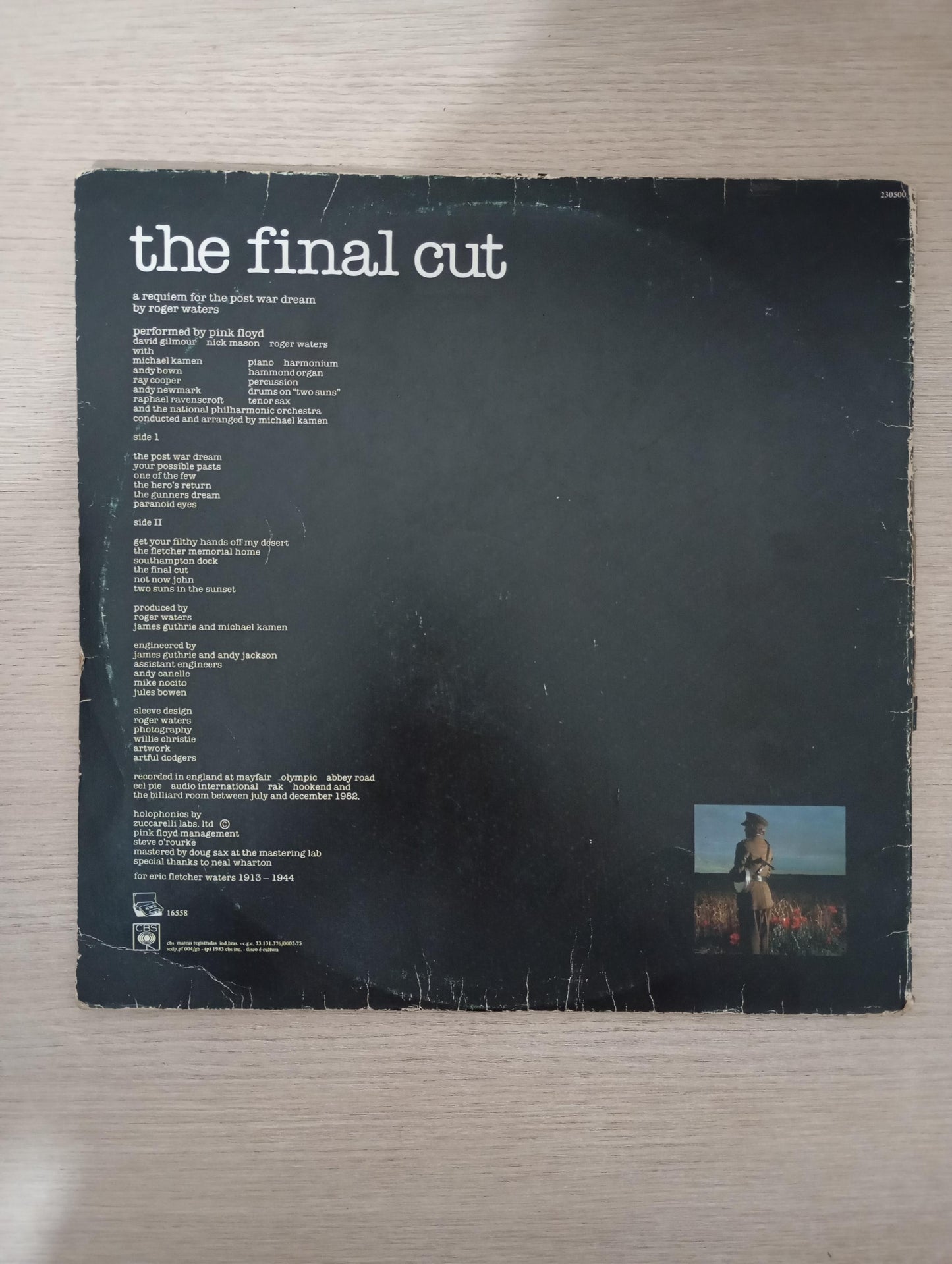 Lp Vinil Pink Floyd The Final Cut Capa Dupla