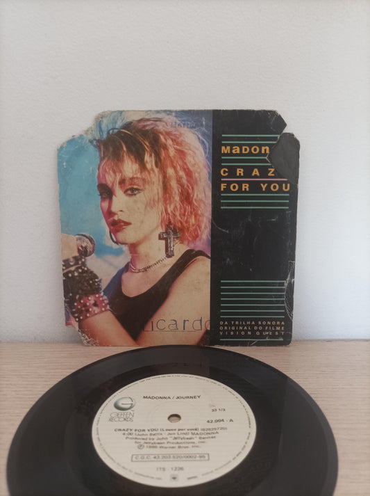 Compacto Vinil Madonna Crazy For You