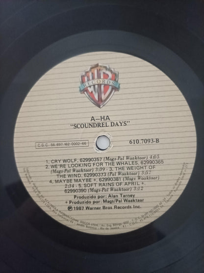Disco Vinil Scoundrel Days a-ha Com Encarte A