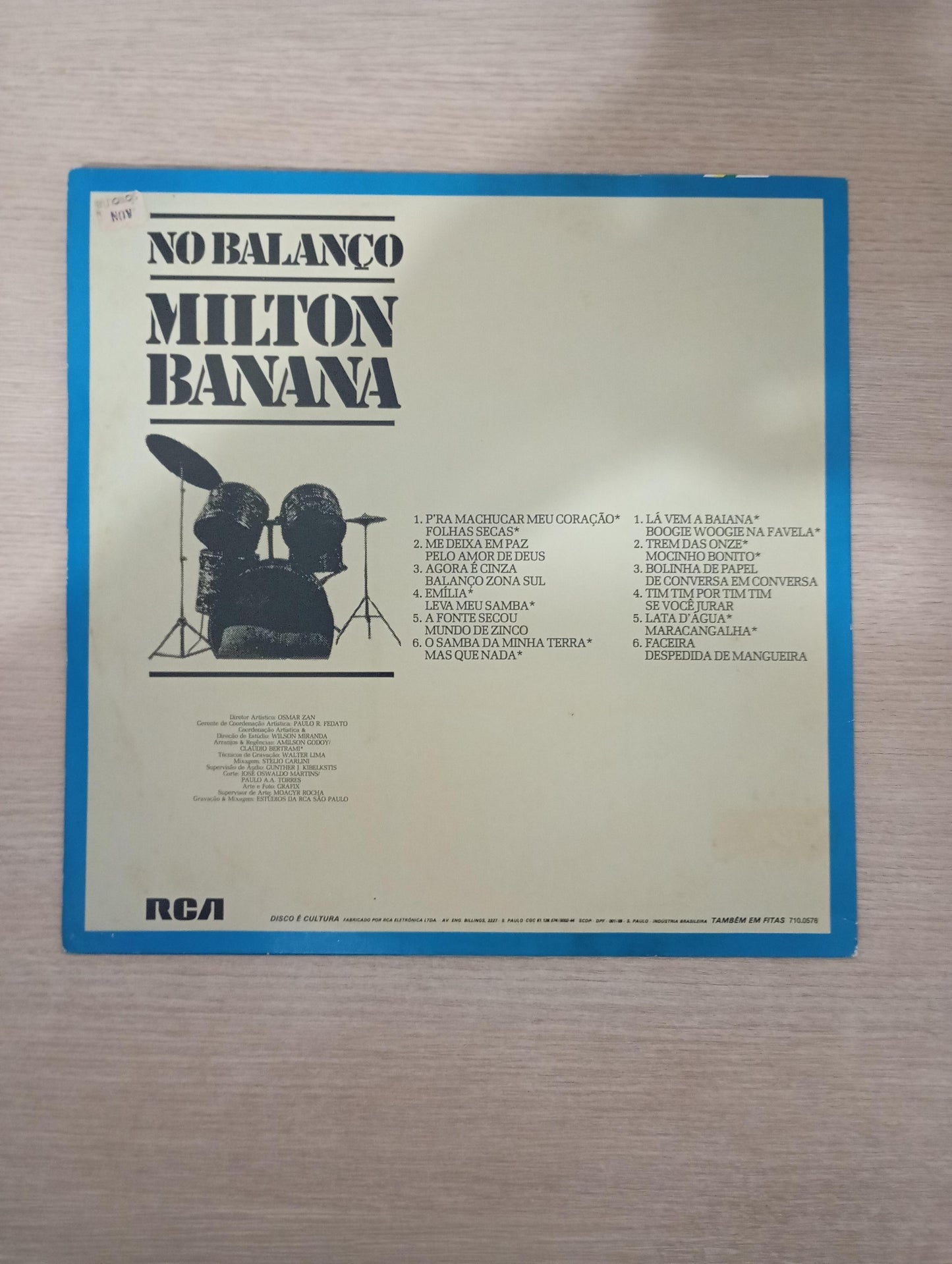 Lp Vinil Milton Banana No Balanço