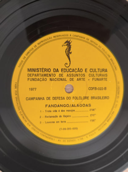 Compacto Vinil Folclore Brasileiro 22 Fandango / Alagoas