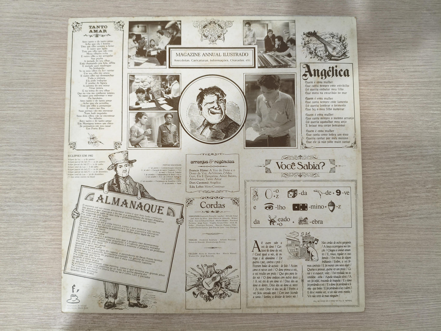 Lp Vinil Chico Buarque Almanaque Com Encarte