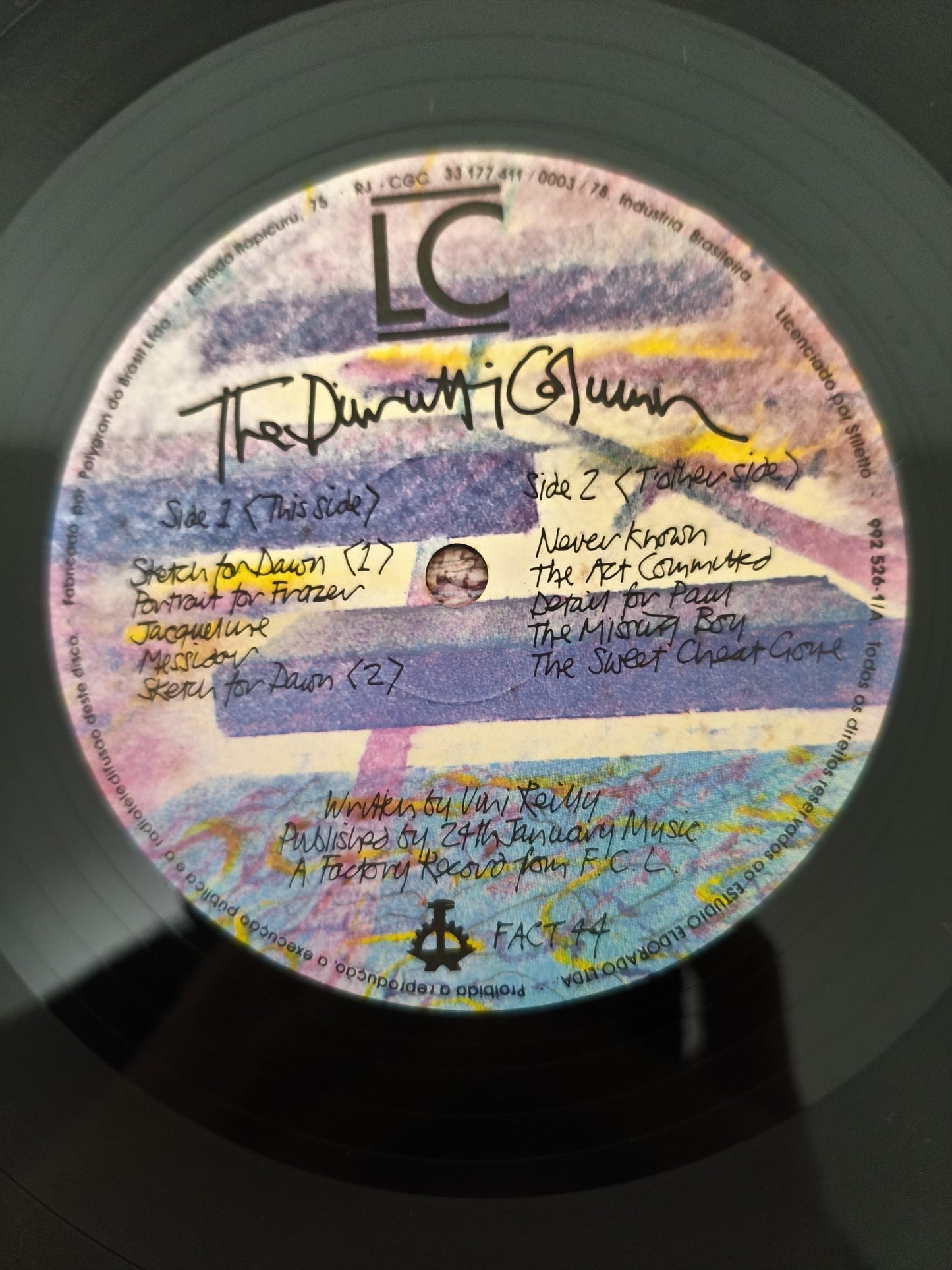 Lp Vinil The Durutti Column LC Com Encarte, Leia