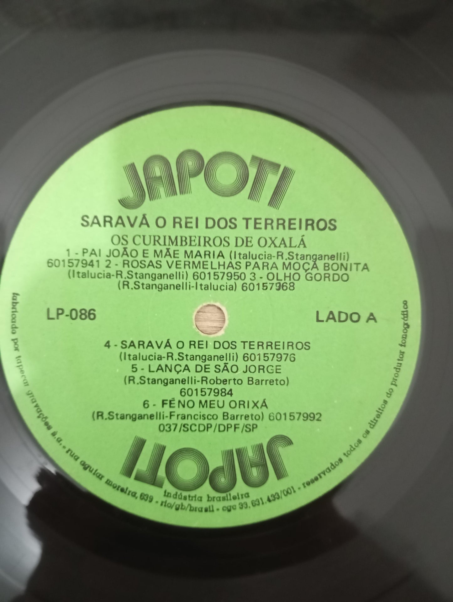 Lp Vinil O Rei Do Terreiro E Os Curimbeiros de Oxalá Saravá