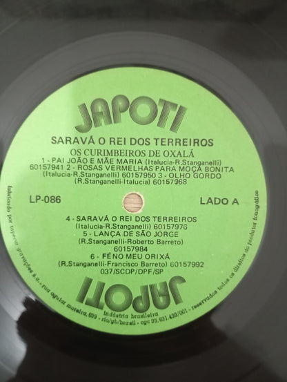 Lp Vinil O Rei Do Terreiro E Os Curimbeiros de Oxalá Saravá