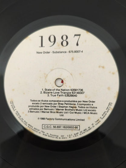 Lp Vinil New Order Substance Duplo Com Encartes
