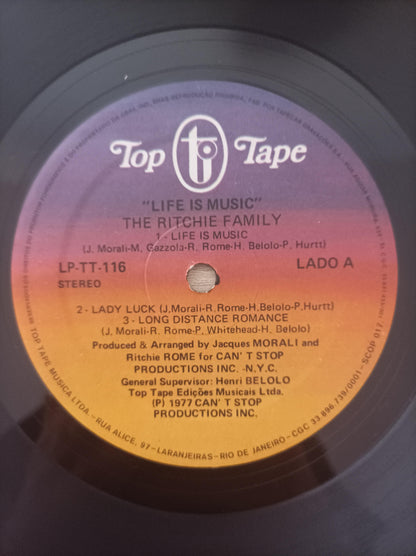 Lp Vinil The Ritchie Family Life Is Music Capa Dupla
