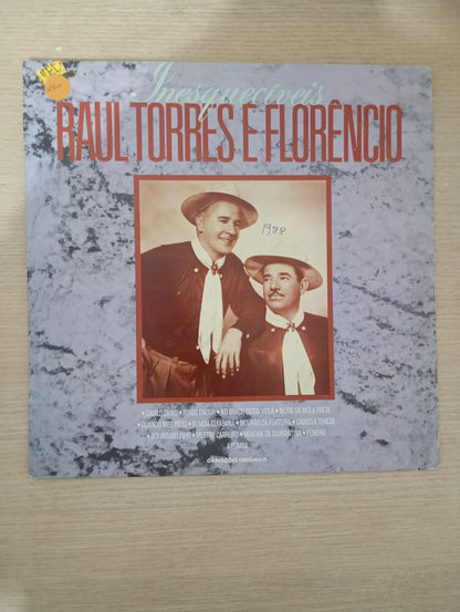 Lp Vinil Raul Torres E Florêncio Inesquecíveis