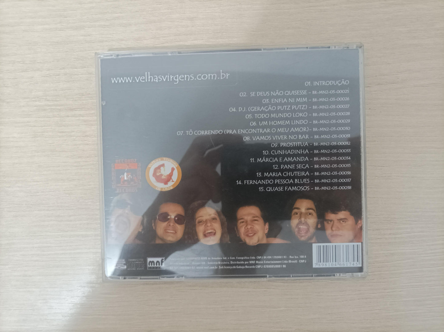 CD Velhas Virgens Com A Cabeça No Lugar