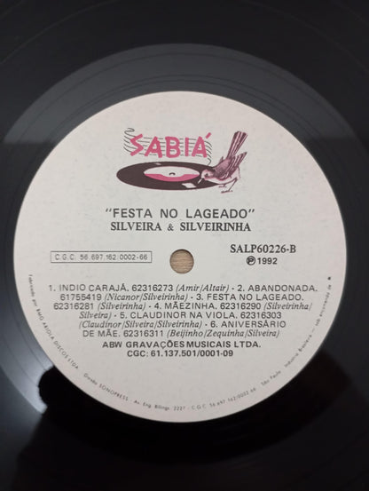 Lp Vinil Silveira e Silveirinha Festa no Lageado