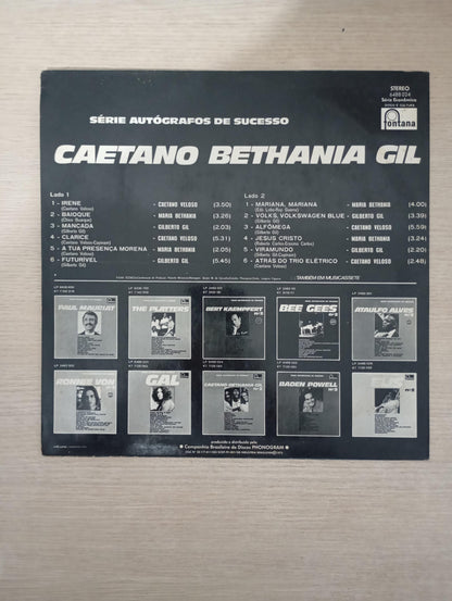 Lp Vinil Caetano Bethania Gil Série Autógrafos de Sucesso 2