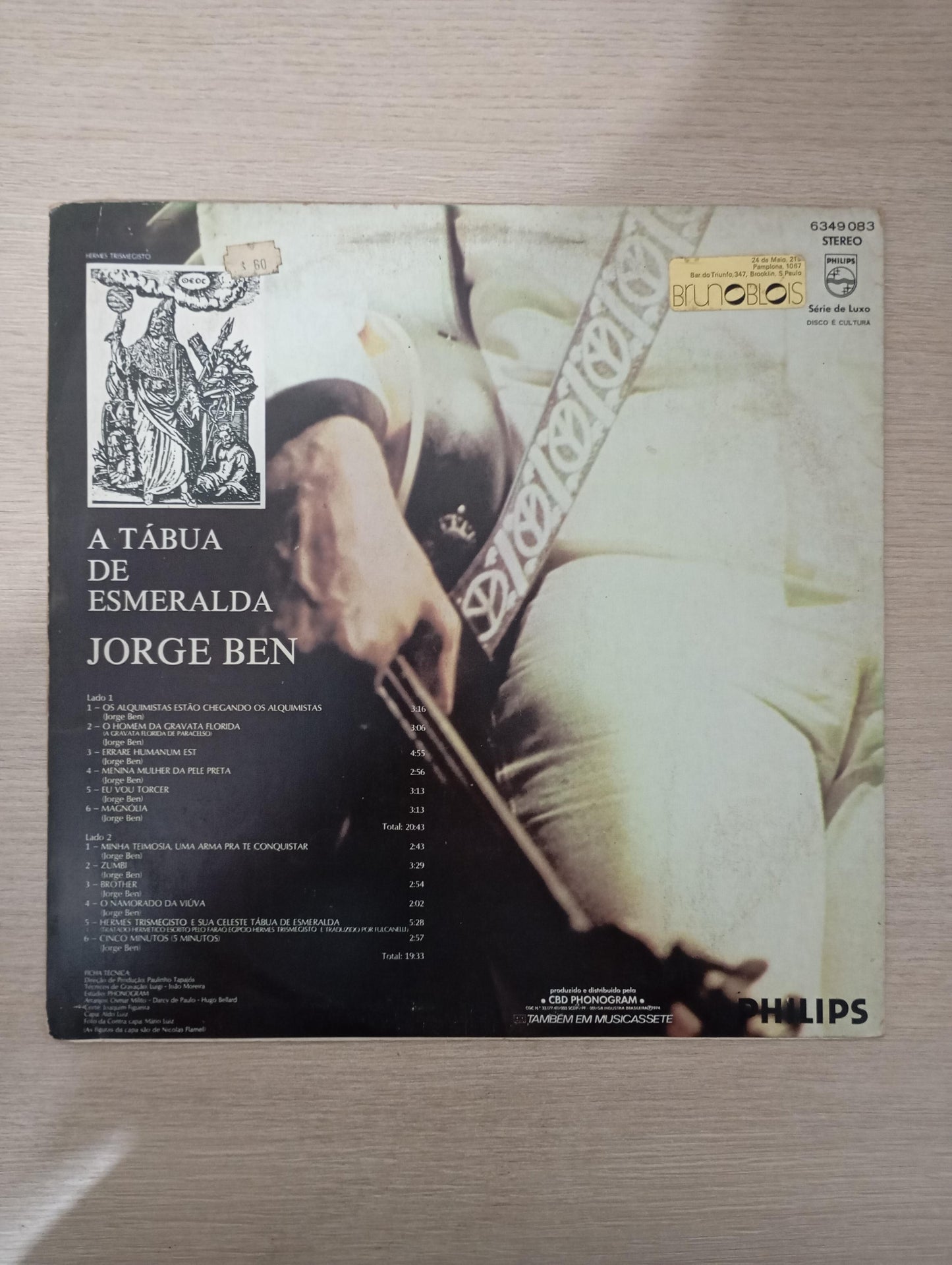 Lp Vinil Jorge Ben A Tábua De Esmeralda