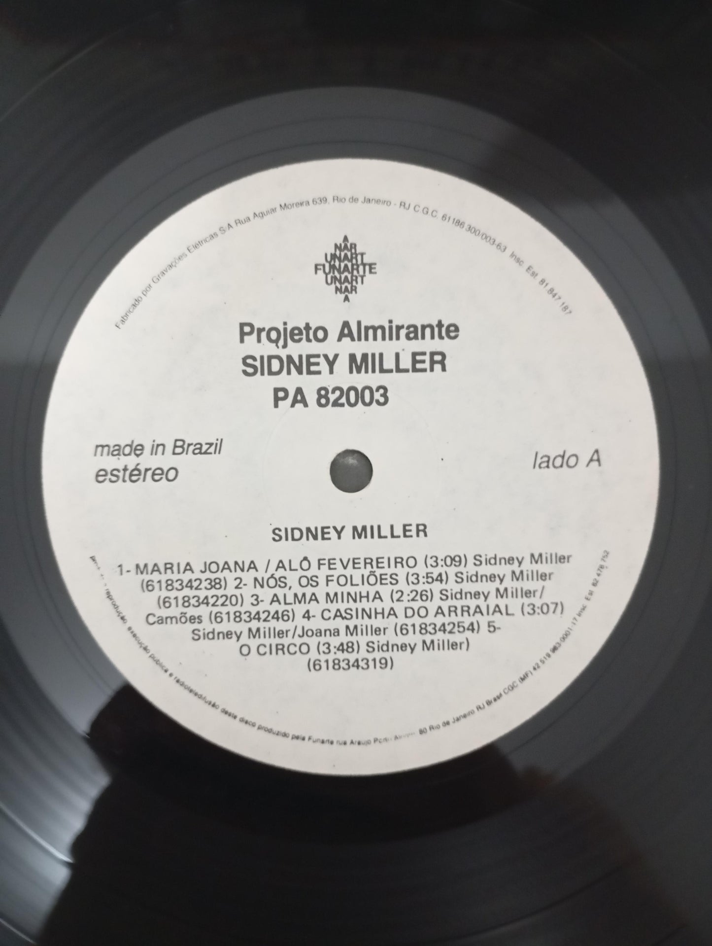 Lp Vinil Sidney Miller 1982 Com Encarte