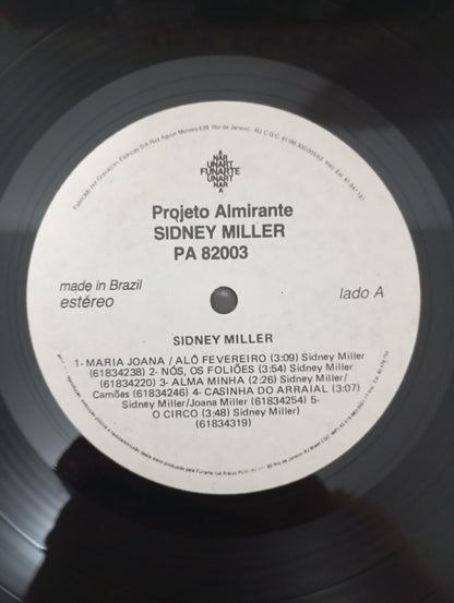 Lp Vinil Sidney Miller 1982 Com Encarte