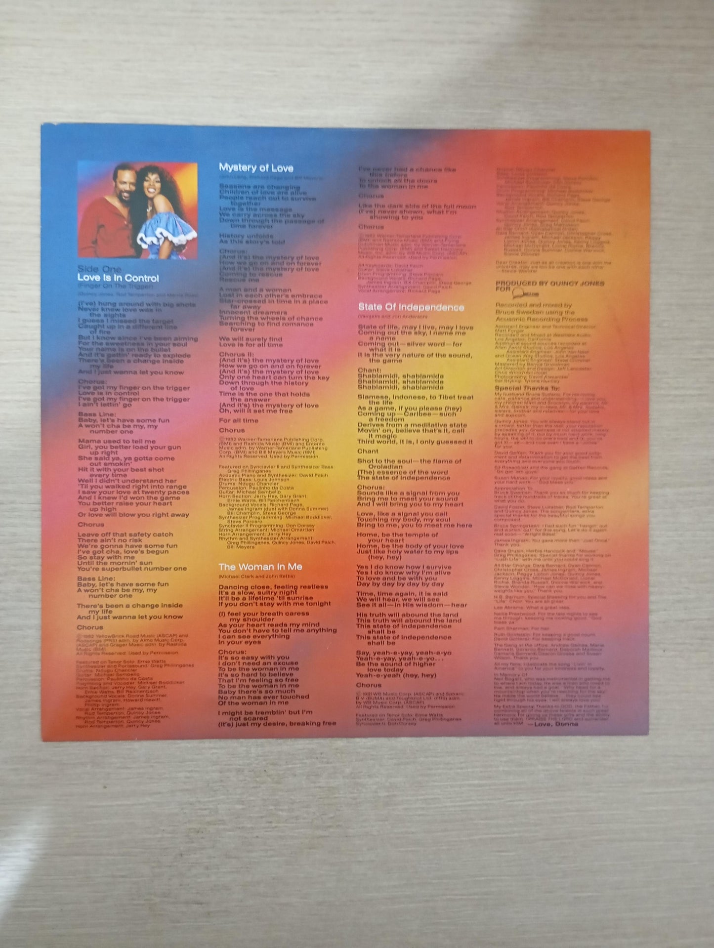 Lp Vinil Donna Summer 1982 Com Encarte