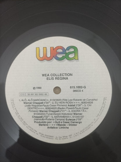 Lp Vinil Box Elis Regina WEA Collection Quádruplo C/ Encarte