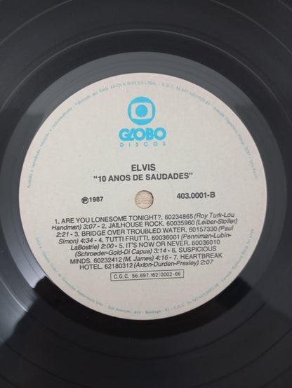 Lp Vinil Elvis Presley Elvis - 10 Anos De Saudades