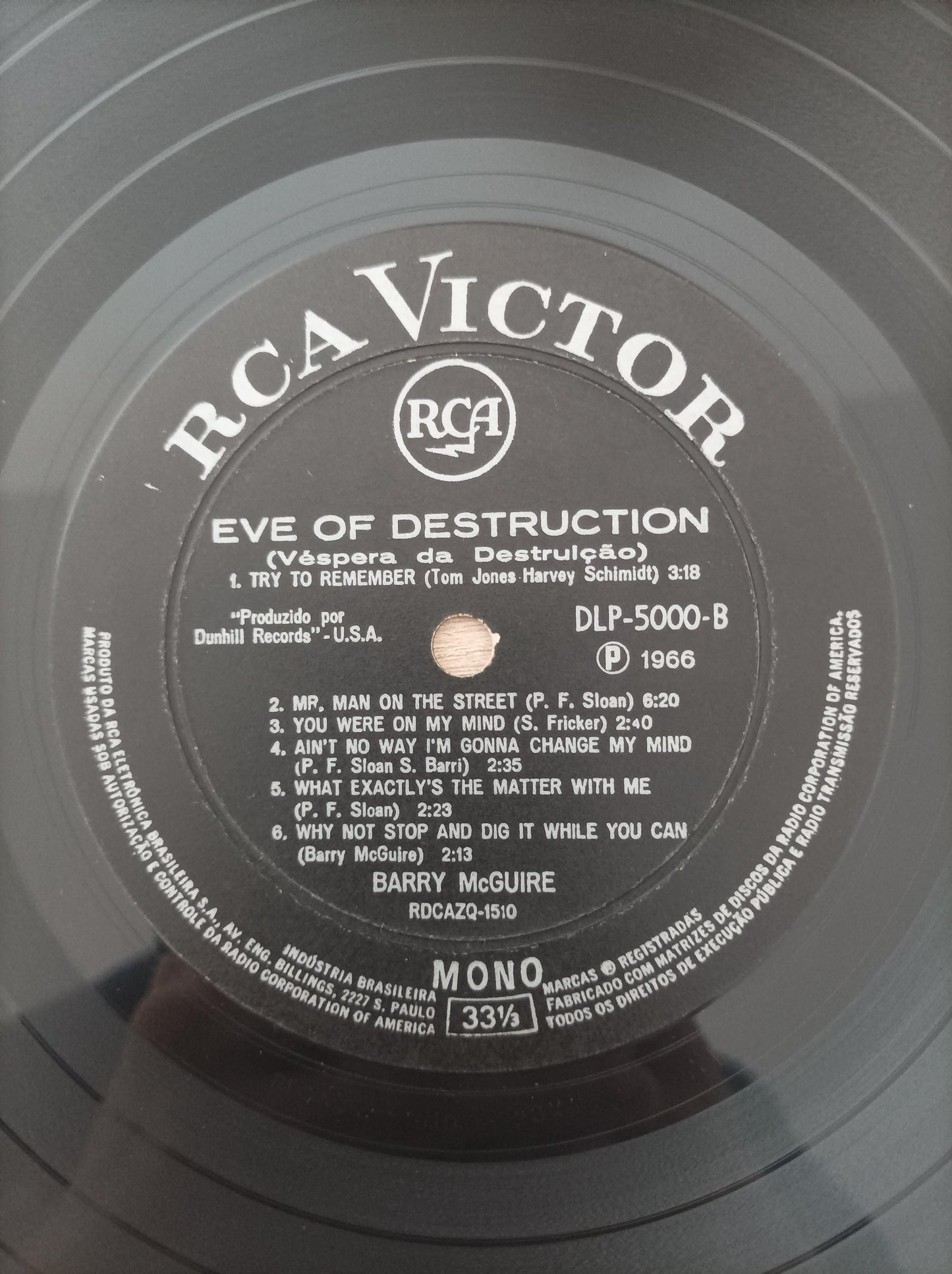 Lp Vinil Barry McGuire Eve Of Destruction