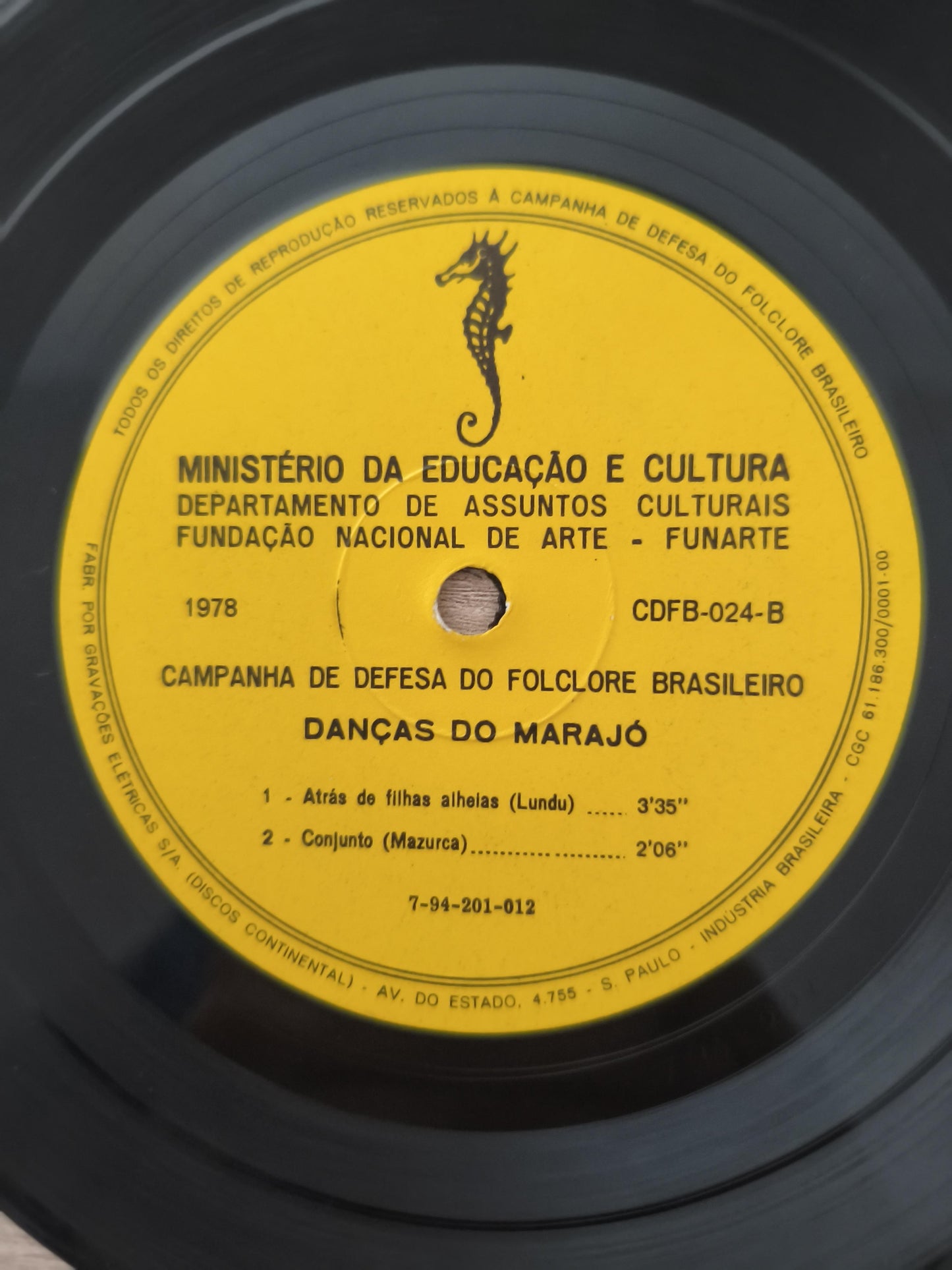 Compacto Vinil Folclore Brasileiro 24 Danças Do Marajó