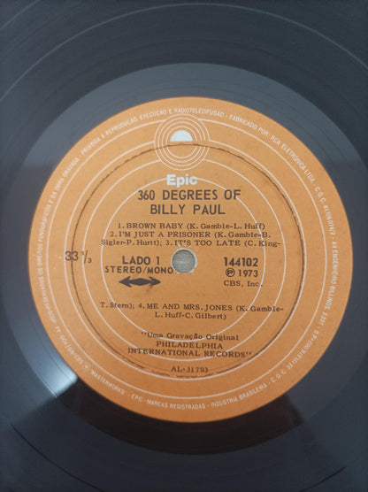 Lp Vinil Billy Paul 360 Degrees of