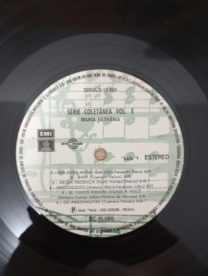 Lp Vinil Maria Bethânia Série Coletânea Vol. 5
