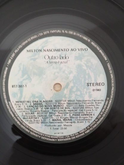 Lp Vinil Milton Nascimento Ao Vivo Capa Dupla Com Encarte