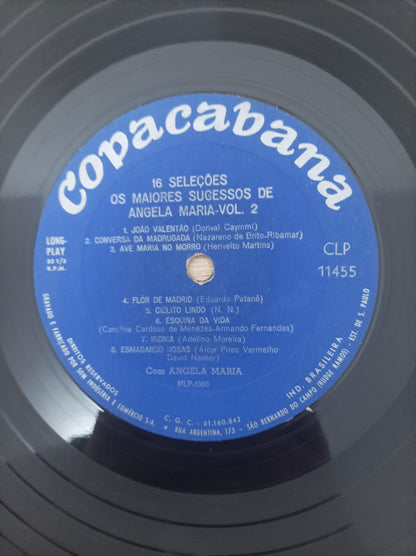 Lp Vinil Ângela Maria 16 Seleções Os Maiores Sucessos Vol. 2