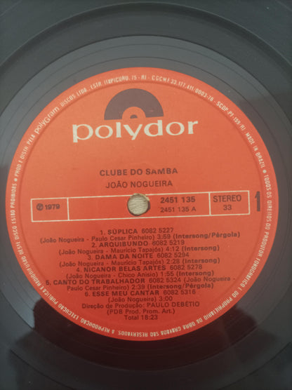 Lp Vinil João Nogueira Clube Do Samba