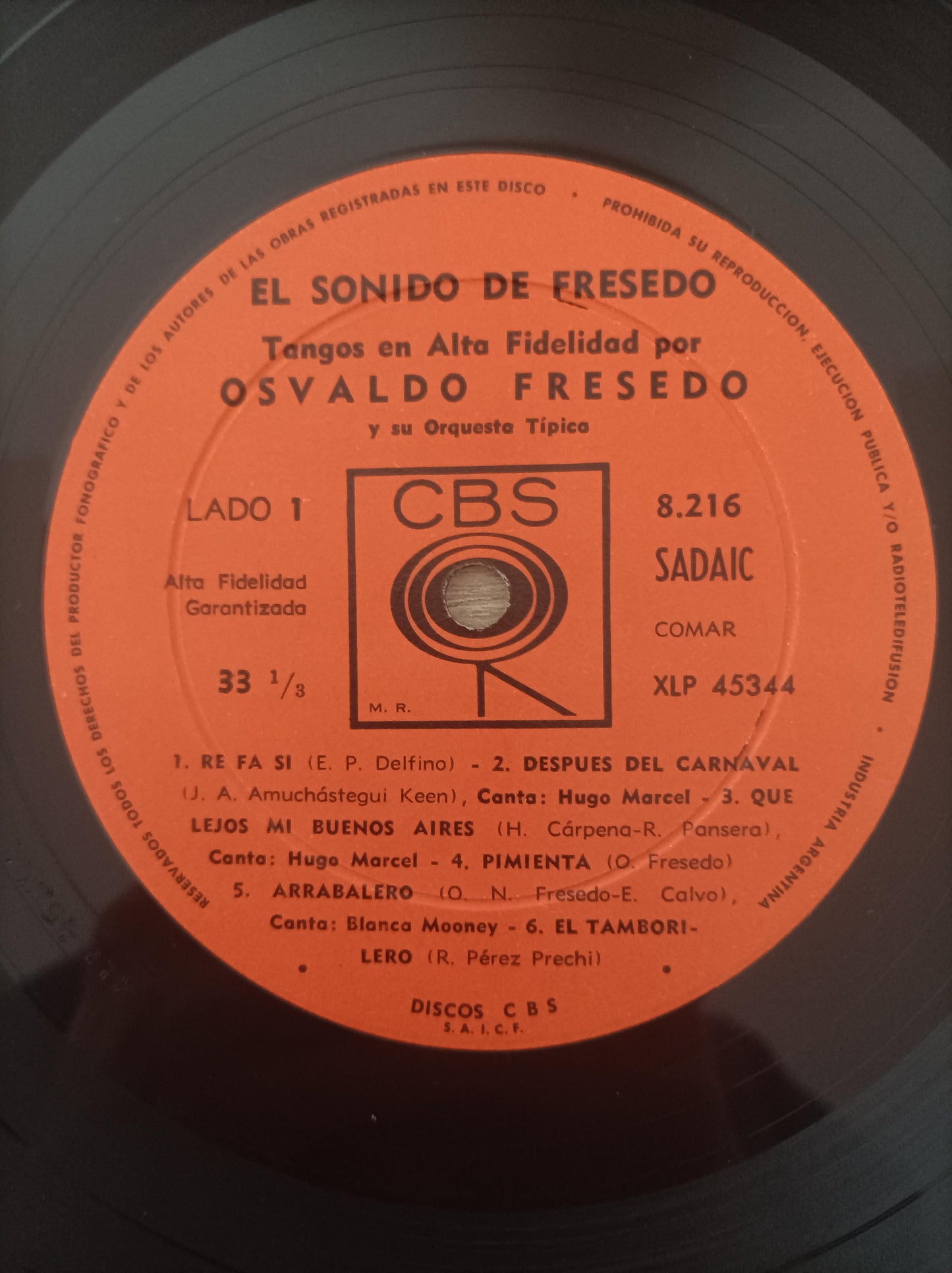 Lp Vinil Osvaldo Fresedo El Sonido de Fresedo Importado