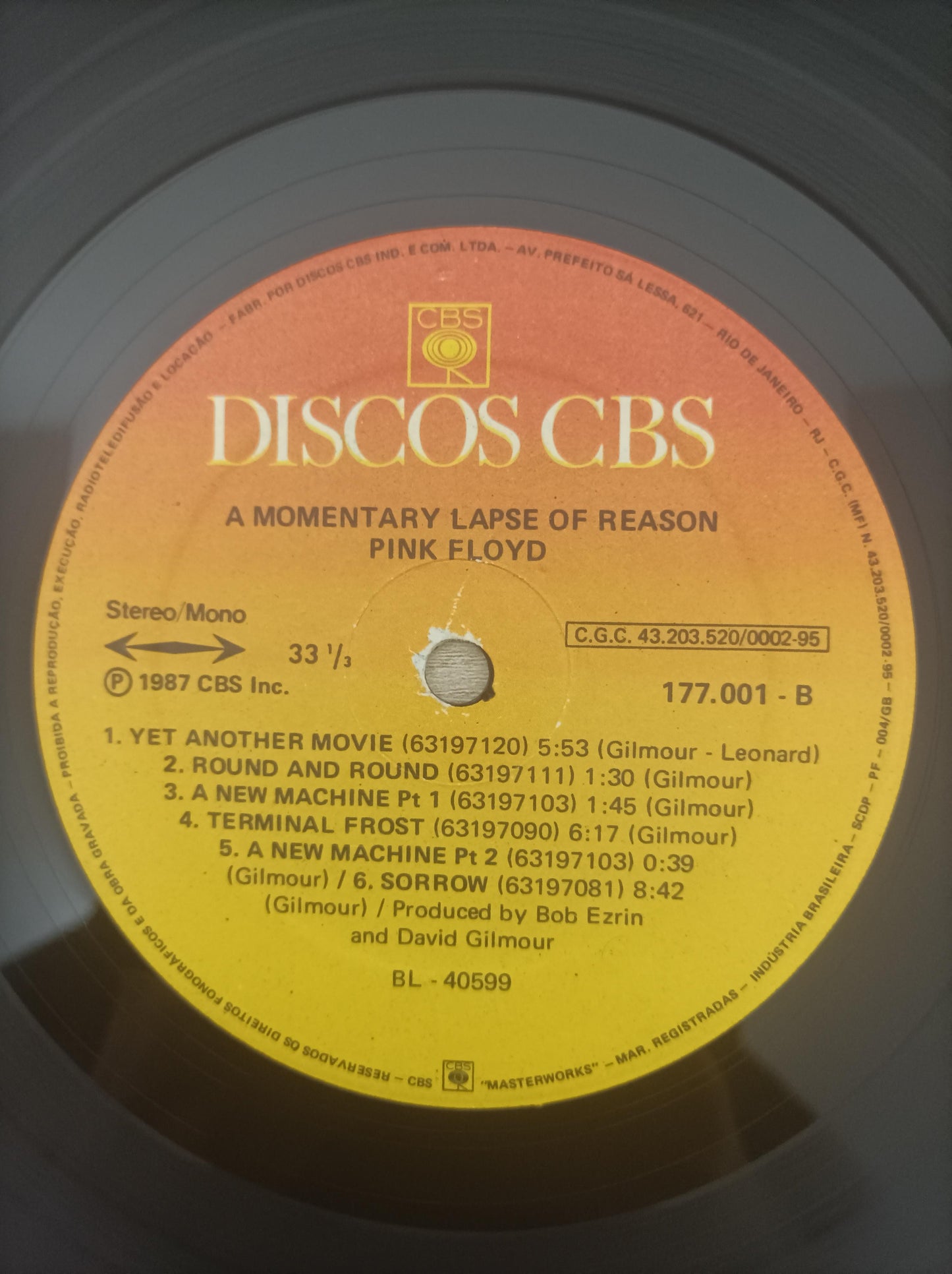 Lp Vinil Pink Floyd A Momentary Lapse Of Reason Capa Dupla