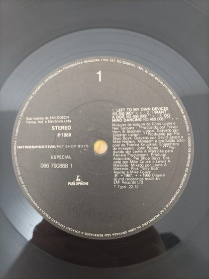 Lp Vinil Pet Shop Boys Introspective Com Encarte