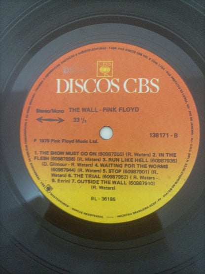 Lp Vinil Pink Floyd The Wall Duplo Com Encartes
