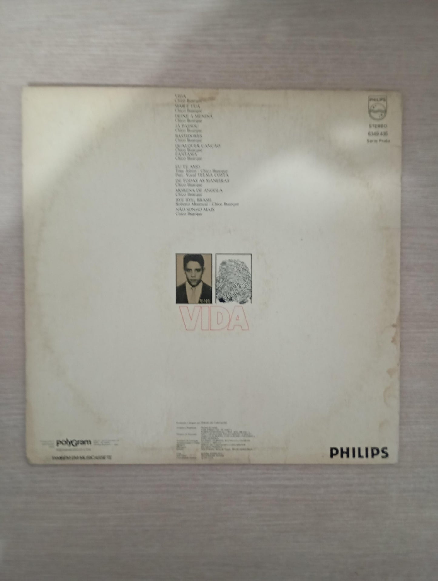 Lp Vinil Chico Buarque Vida Com Encarte