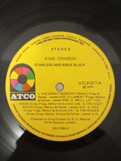 Lp Vinil King Crimson Starless And Bible Black