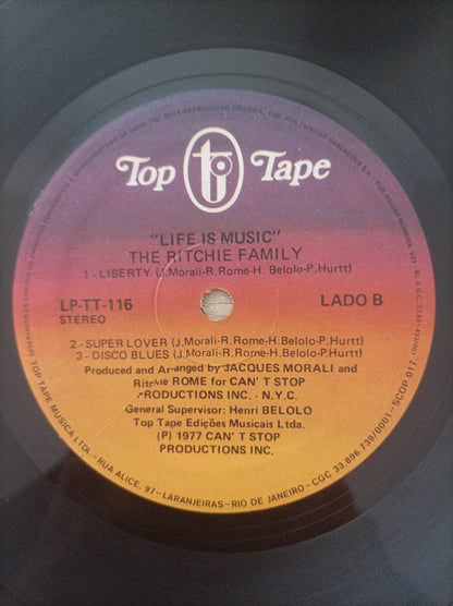 Lp Vinil The Ritchie Family Life Is Music Capa Dupla