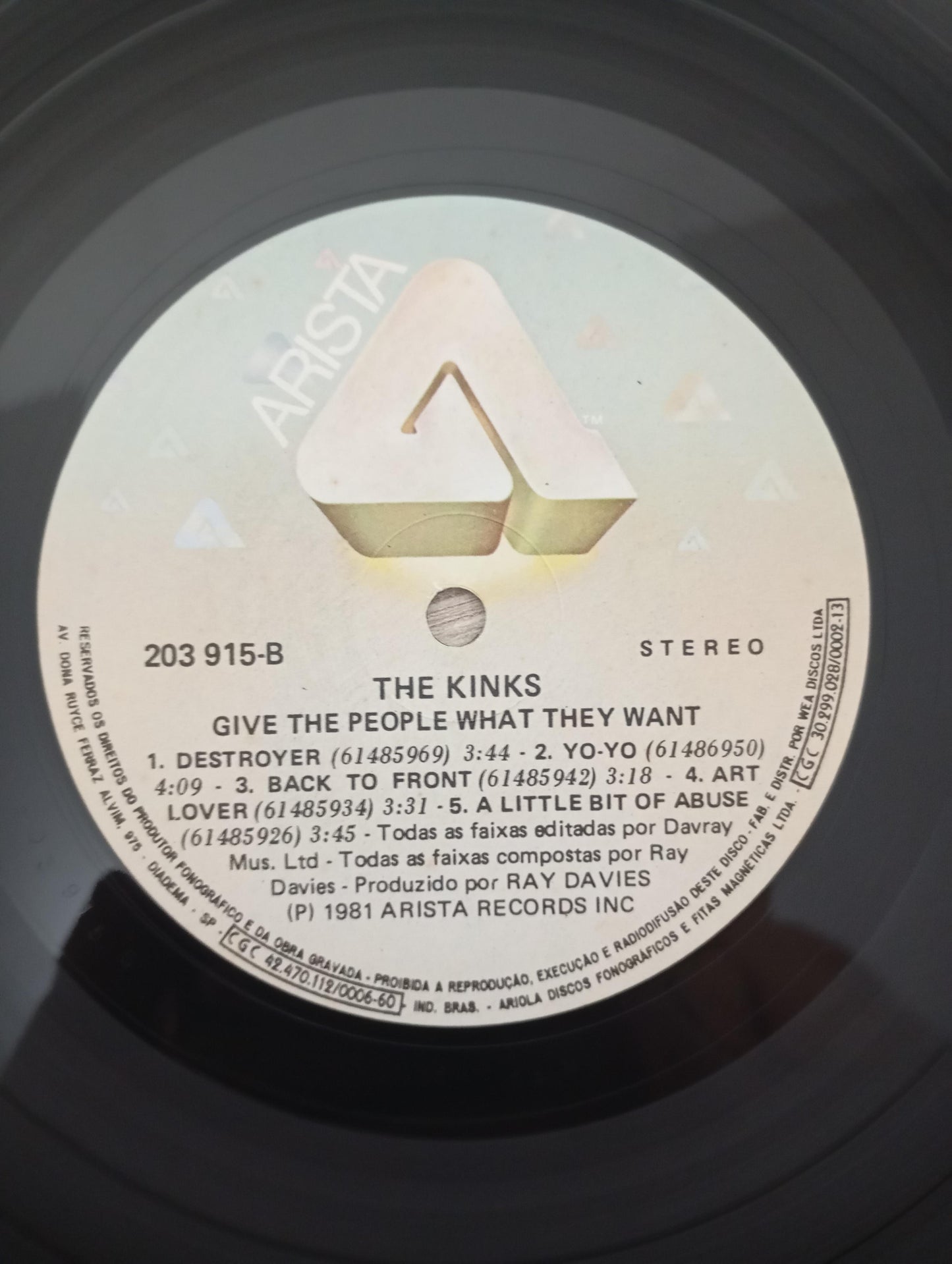 Lp Vinil The Kinks Give The People What They Want C Encarte