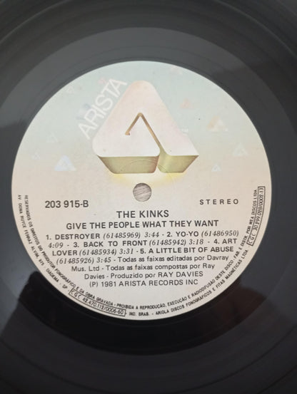 Lp Vinil The Kinks Give The People What They Want C Encarte