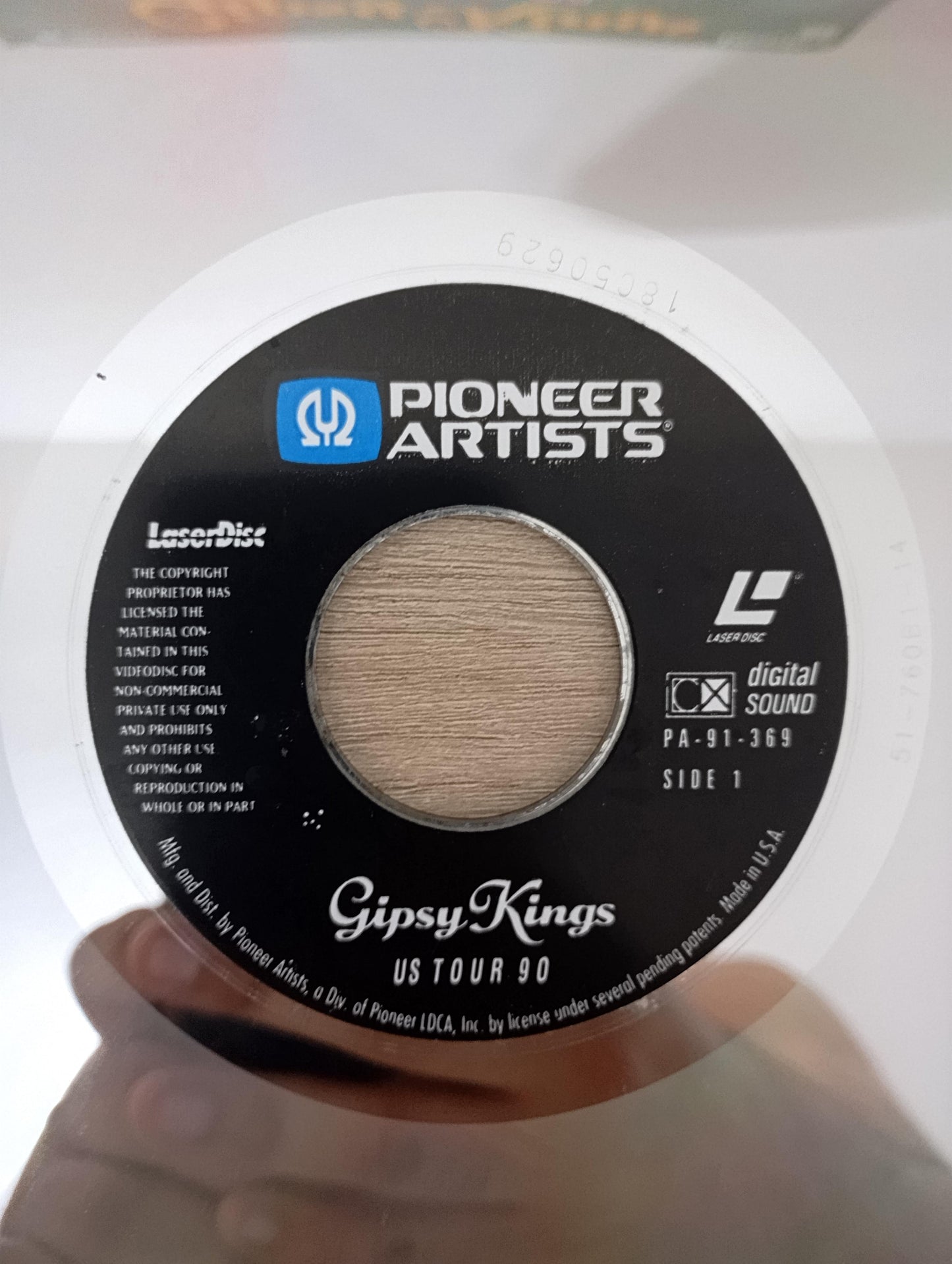LD LaserDisc Gipsy Kings US Tour 90 Import USA