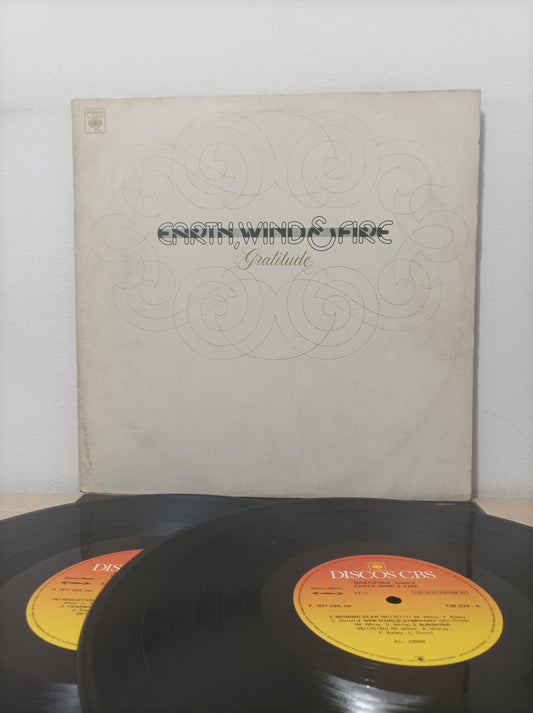 Disco Vinil Gratitude Earth, Wind & Fire Duplo Com Encarte A