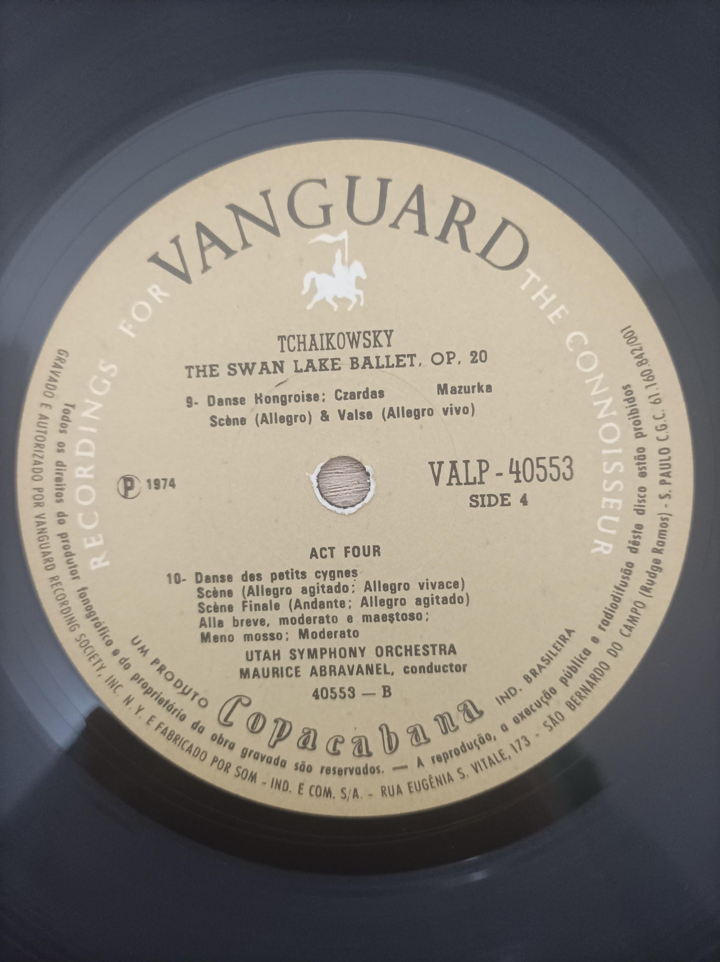 Lp Vinil Tchaikowsky The Swan Lake Ballet Vol. 1
